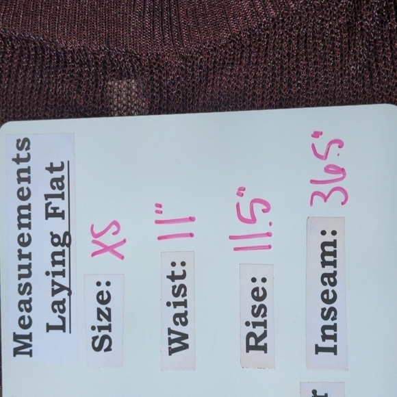 Sorelle UK Red Metallic Matching Crop Top and Flare Pants Knit Chainmail Set XS - Picture 9 of 9